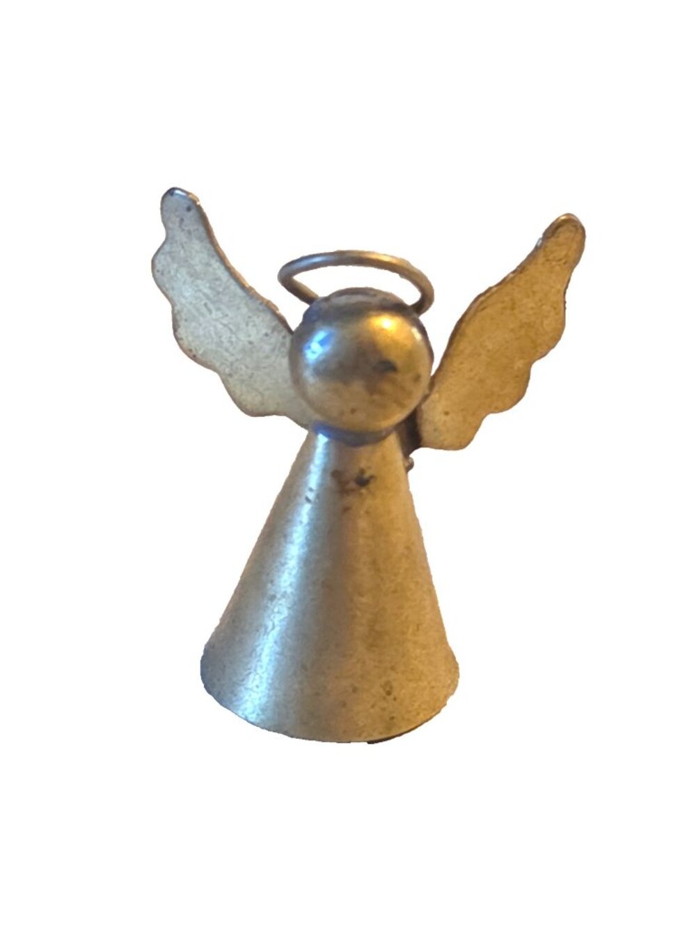 Tiny Brass Angel Figurine 1.25" inch Vintage MCM Mexico Miniature
